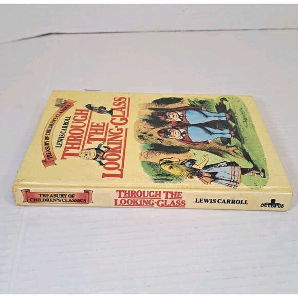 Through The Looking Glass Lewis Carroll John Tenniel Hardcover 1981 Vtg Alice - Picture 7 of 8